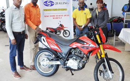 Automobile Power Products (Jailing) 250cc Motorcycle to be won