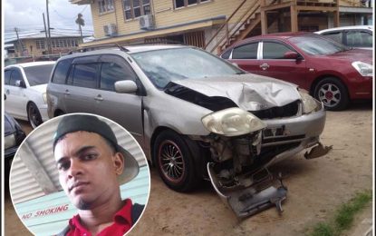 Sugar worker perishes, driver captured in motorcycle/car collision