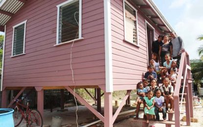Three families get new, furnished homes