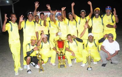 Permaul’s Berbice are GFSCA Maters inter county champs