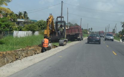 West Dem. road expansion project “65% complete”