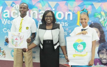 Winners of Vaccination Week art competition awarded