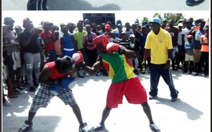 Boxers, athletes participate in opening of Benjamin Fitness Gym