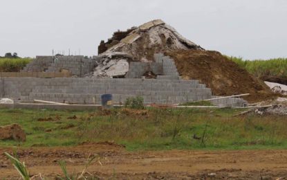 Indian Arrival Monument collapses