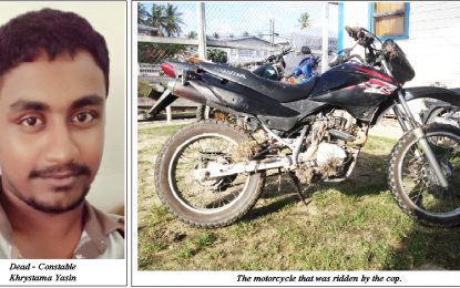 Cop dies after crashing into bike stolen by escaped psychiatric hospital inmate