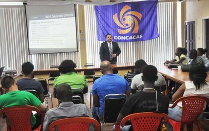 Football Club licensing seminar …CONCACAF’s Tonelli gives presentation of requirements