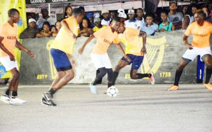 Linden Guinness ‘Greatest of the Streets’ Competition…All Stars Simon 4-goal act destroys Swag Entertainment