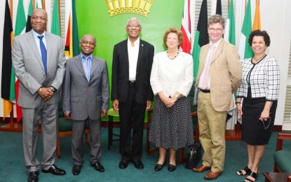 President Granger receives courtesy call from British Minister of State