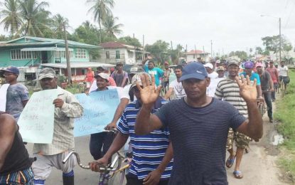 Hundreds protest Rose Hall estate impending closure