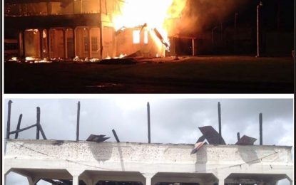 Albion Estate Senior Staff club goes up in flames