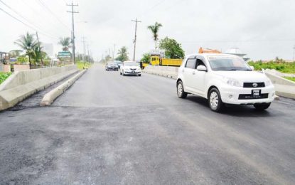 Liliendaal Bridge completed ahead of schedule