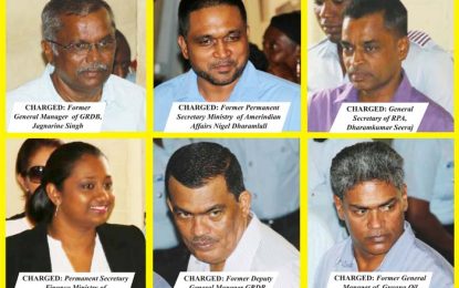 GRDB forensic audit probe…Former chief, two PPP parliamentarians among six charged