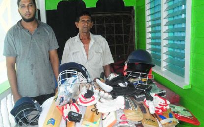 Hassan makes donation to SS Jaguars SC