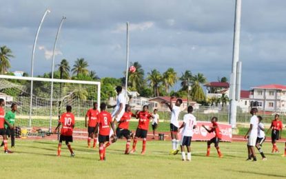 Digicel Schools Football Championship…West Demerara recover from wretched first half to beat L’aventure 3-0; action resumes tomorrow at Leonora