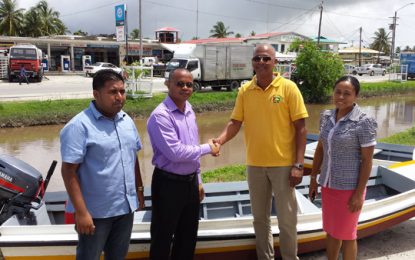 Five boats for Essequibo’s Health and Education sectors
