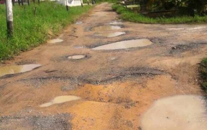 Charity Housing Scheme residents complain about deplorable roads