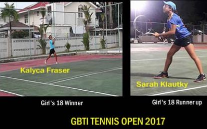 GBTI Tennis Open …Leacock & Lowden take Men’s 35 & 45 Singles, Beaton walks away with first Boys Title Fraser wins Girls 18