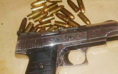 Miner arrested with illegal gun