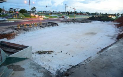 Phase One of Kitty seawall sinkhole repair 85% complete