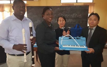 Japan donates musical instruments to Music School