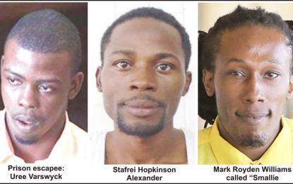 Escapees tally now eight; four of them unidentified