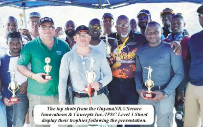 GuyanaNRA/Secure Innovations & Concepts Inc./IPSC Level 1 Shoot… Dale Hing, Murthland Smith and Surujbali  Persaud are A, B & C Class winners