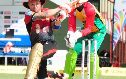 CPL t20 cricket …Warriors stumble to 7-wkt win against TKR