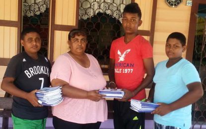 RHTY&SC Teams, Namilco donate Exercise books to Football Academy, Orphanage
