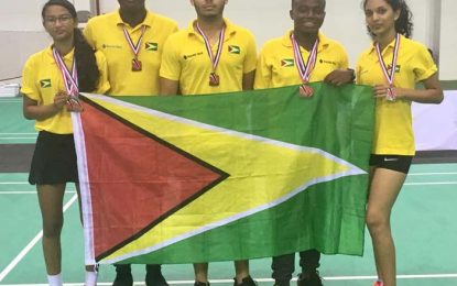 Badminton team claim 3 gold, 2 silver, 3 bronze at Caribbean Championships