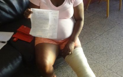 Woman who broke leg in manhole seeks compensation from City Hall