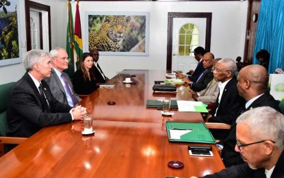 Exxon top execs meet with Govt…Granger: All Cabinet decisions will be taken to National Assembly