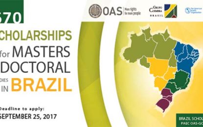 670 Brazilian Scholarships available to Guyanese