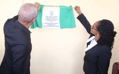 New Magisterial District formally opens in Upper Demerara 