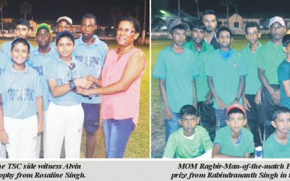 Well Teen, Trophy Stall, Tropical Spring, Nauth Motor Spares U13 cricket… Blairmont and TSC triumph