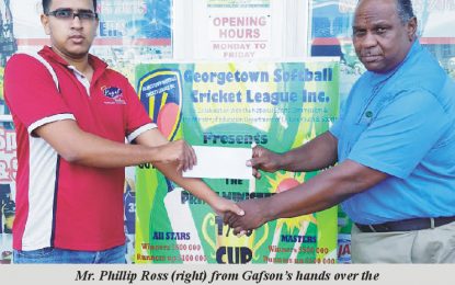 Gafson’s Industries on board with  PM Cup T20 Softball tourney