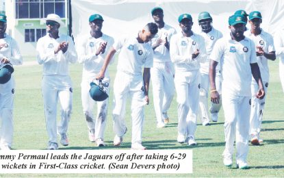 CWI/ Digicel Regional 4-Day C/Ships… Permaul’s 6-29 takes him to 400 First Class wickets