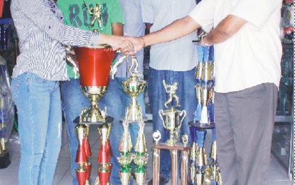 Trophy Stall sponsors Championship  trophies for Guyana Softball Cup 7