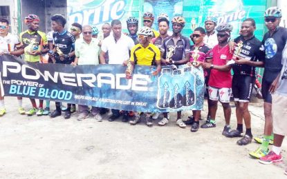 7th Powerade40-Mile Cycle Road Race…Jamal John takes top podium spot; Nigel Duguid wins junior division