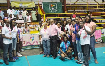 GCF, GFF & NSC ‘We Believe Cup’ 5-a-side Female Futsal Tournament …GCF close off Breast Cancer activities with Female indoor Football event