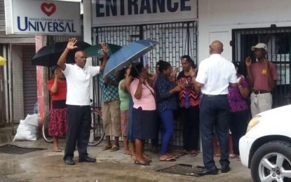 Worshippers hold services outdoor after Town Council padlocks door