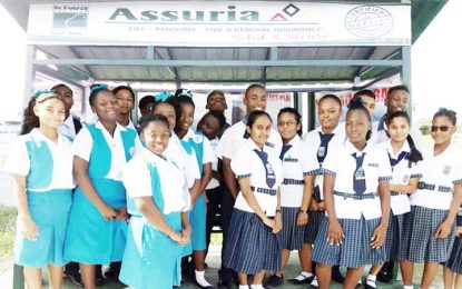 Assuria Guyana sponsors bus shed in the city