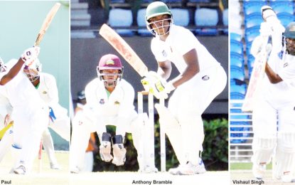 CWI Digicel Regional 4-day C/Ships…Top versus bottom from tomorrow at Providence as Jaguars face-off with Volcanoes