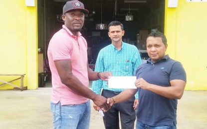 Canada Surplus (Guyana) makes contribution to RHTY&SC Teams and Programmes