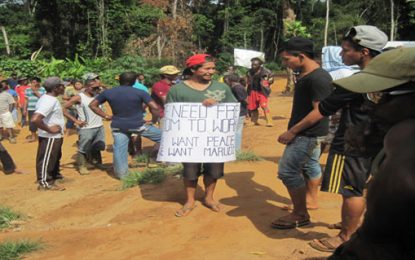 Natural Resources Ministry appeals for patience as Marudi miners are agitated
