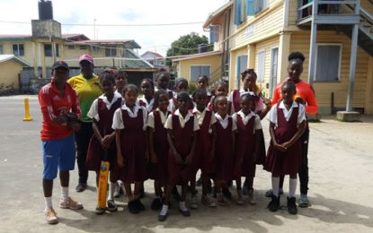 RHTYSC Cricket Development Programme  Shemaine Campbelle urges King SL U-12 Cricketers to be disciplined and committed