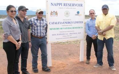 Nappi water reservoir handed over to region