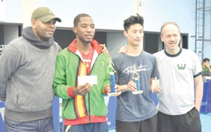 Guyana’s Shemar Britton secures West Chester Table Tennis USA Title