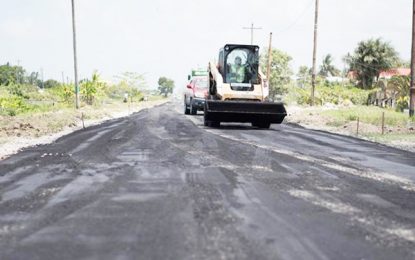 Road works moving apace at Canal Number One