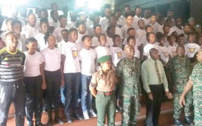 Guyana Peoples militia pilots Cadet Corps at Mackenzie High