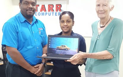 Starr donates laptop for Deaf STEM Guyana